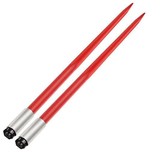 VEVOR Frontladerzinken 125 cm - Robuste Ballengabel für Traktoren - Stallbedarf für Viehhaltung: Hochfester Federstahl mit 2041 kg Kapazität, ideal für sicheres Bewegen von Heuballen. Einfache Schnellbefestigung für verschiedene Geräte.