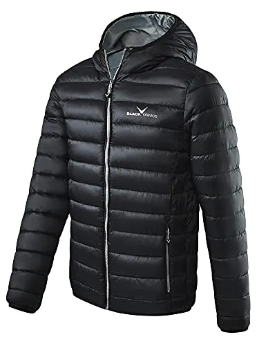 Black Crevice Herren Steppjacke - Wind- & wasserabweisend, Schwarz/Silber, Größe 58 - Leichte Herren-Steppjacke aus 100% Nylon mit Kunstfaserfüllung für optimalen Tragekomfort und Bewegungsfreiheit. Mit wasserabweisendem Obermaterial ideal für Outdoor-Aktivitäten.