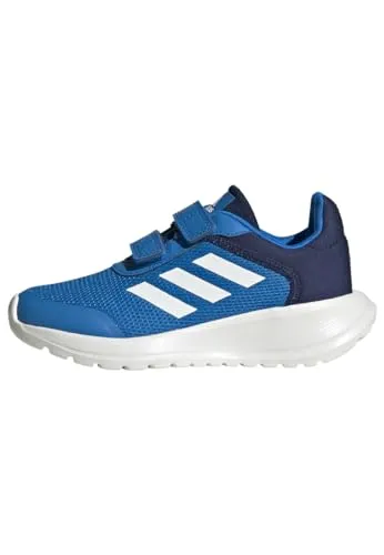 adidas Tensaur Run Laufschuhe - Blue Rush/Dark Blue, 35 EU - Laufschuhe mit regulärer Passform und Klettverschluss, ideal für Komfort und Halt. Perfekt für aktive Kinder!