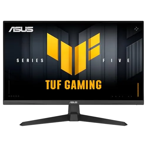 Asus TUF Gaming VG279Q5A Gaming Monitor - 27 Zoll Full HD IPS Gaming Monitor mit 1 ms Reaktionszeit und vielseitigen Anschlussmöglichkeiten für ein flüssiges Spielerlebnis.