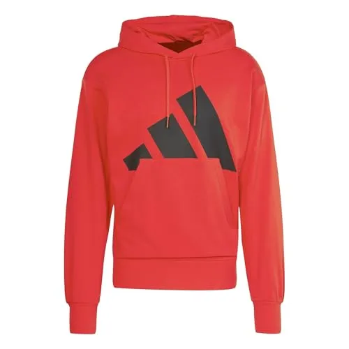 adidas Herren Essentials Big Logo French Terry Hoodie - Herren-Sweatshirt mit regulärem Schnitt, nachhaltig gefertigt aus mindestens 70% recycelten Materialien und ideal für lässige Looks.