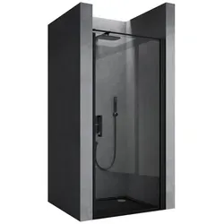 doporro Duschtür Nischentür 80x195 cm - Duschkabine mit 8mm ESG-Sicherheitsglas und NANO-Beschichtung, inkl. Hebe- und Senkmechanismus für einfachen Zugang und dichten Abschluss.