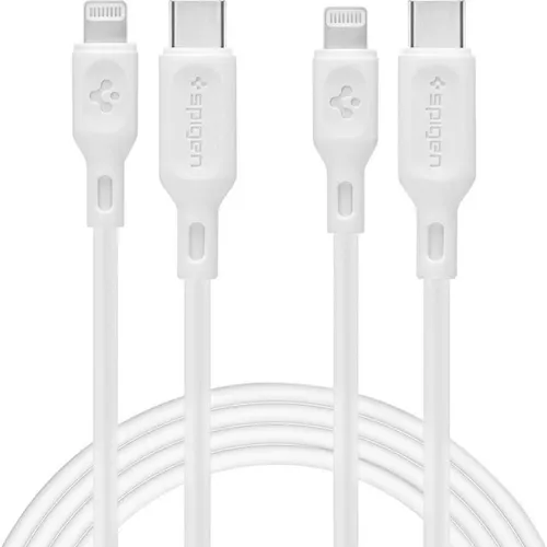 Spigen Durasync 2 Pack USB C auf Ligthning Kabel 1m 30W PD MFi Registriert Power Delivery Kompatibel mit iPhone 13 12 Mini SE 2020 11 Pro X XR XS Max 8 Plus iPad Air AirPods Pro und mehr