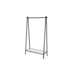 SONGMICS Kleiderständer HSR23BK - Stabiler Garderobenständer aus Metall - Garderobenständer aus Stahl, 92,5 x 153 cm, mit Hutablage und leichtem Design für mehr Ordnung im Eingangsbereich. Ideal für einen einladenden ersten Eindruck.