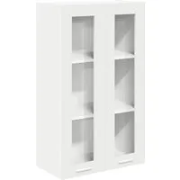 vidaXL Hängeschrank Riga Weiß 60 x 31 x 100 cm - Moderner Hängeschrank aus hochwertigem Holzwerkstoff, ideal für die Küche. Bietet viel Stauraum und ist pflegeleicht – einfach abwischbar für eine stets saubere Optik.