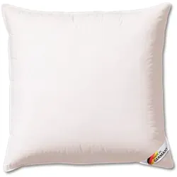 Künsemüller Finesse Microfaserkissen 80x80 cm - Kissen für Schlafzimmer und Gästezimmer, mit Reißverschluss und Daunen-Feeling durch moderne Fasertechnologie, ideal für Hausstauballergiker.