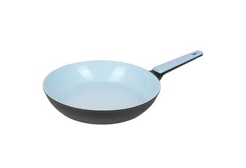 Genius Bratpfanne Cerafit Trend Pastell Edition Ø 28 cm Blau - Die vielseitige Cerafit Trend Pfanne mit 28 cm Durchmesser bietet Platz für köstliche Familiengerichte. Ihre hochwertige Keramikbeschichtung sorgt für einfaches Braten ohne Anhaften und ermöglicht fettfreies Kochen.