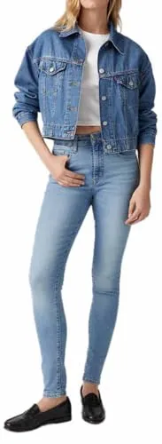 Levi's® 721 High Rise Skinny Jeans - Jeans in blau mit hohem Bund und extra-engem Schnitt, ideal für einen lässigen Look und perfekten Sitz.