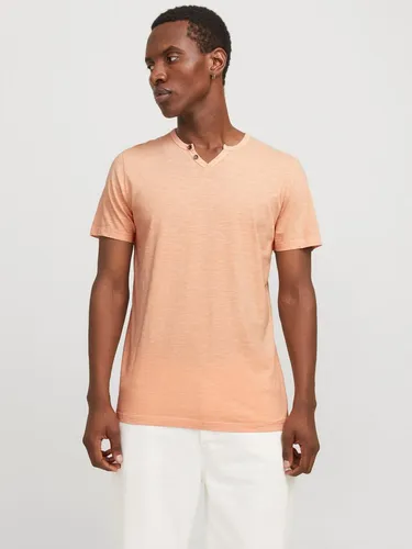 Jack & Jones T-Shirt JJESPLIT NECK TEE SS NOOS mit V-Ausschnitt