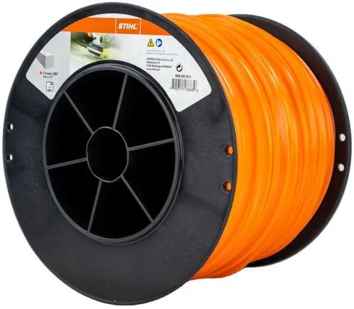 Stihl Mähfaden Trimmerfaden quadratisch 2,4 mm x 420 m - Hochwertiger Trimmerfaden für STIHL Geräte, ideal für präzises Schneiden von Unkraut. Langlebig und robust, perfekt für den professionellen Einsatz im Garten.