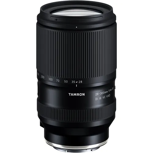Tamron 28-300mm F/4-7.1 Di III VC VXD Lens für Sony E - Vielseitiges 28-300mm Zoomobjektiv mit Bildstabilisierung, ideal für kreative Fotografie und perfekt für Sony E-Mount Kameras.
