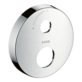 Axor Verlängerungsrosette rund 2-Loch mit Mengenregulierungspfeil - Chrom - 14963000 - Für Armaturen, praktische Mengenregulierung für individuelle Wasseranpassung und elegantes Design in Chrom.