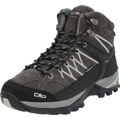 CMP Rigel Mid Trekking Shoes WP grey (U862) 47 - Wanderschuhe für Herren, wasserdicht und atmungsaktiv, mit griffiger Sohle für optimalen Halt auf jedem Terrain und PFC-frei für umweltbewusste Outdoor-Fans.