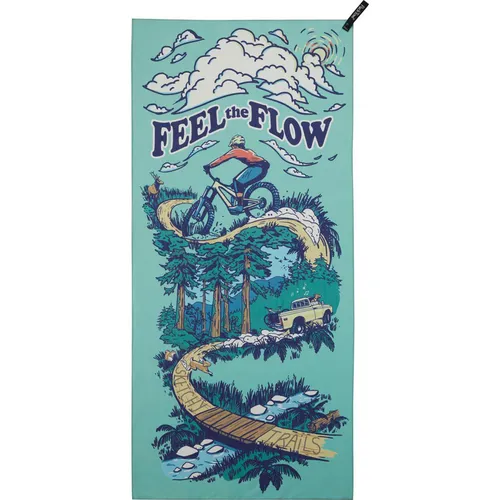 PackTowl Personal Body - Outdoor-Handtuch flow - Umweltfreundliches Handtuch aus 50% recyceltem Material, saugt viermal sein Gewicht an Wasser und trocknet 70% schneller. Ideal für Outdoor-Aktivitäten, Reisen und Fitness.