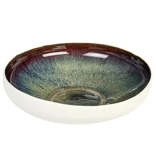 Lambert Dekoschale Takeo Mystic Topas 44.5 cm - Schalen & Schüsseln, handgefertigte Keramikschale aus durchgefärbtem Glas mit einzigartigem Design für stilvolle Dekoration.