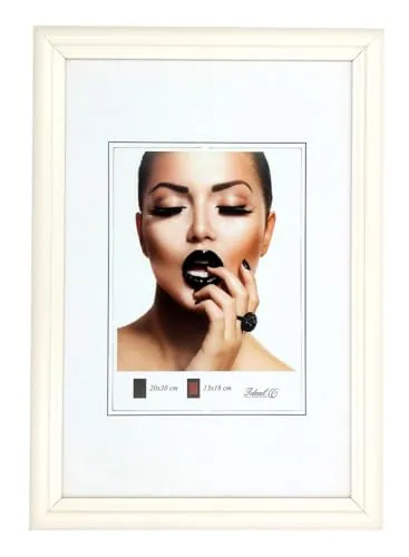 IDEAL TREND Artus Kunststoff Bilderrahmen Wanddeko Collage Poster Bilder Foto Rahmen: Farbe: Weiß | Format: 40x60
