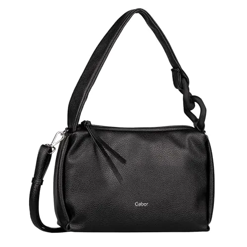 Gabor bags Fiora Damen Umhängetasche - Umhängetasche aus recyceltem Kunstleder, stilvolles Design mit Kettengliedern und flexibler Trageoption – ideal für modebewusste Frauen.