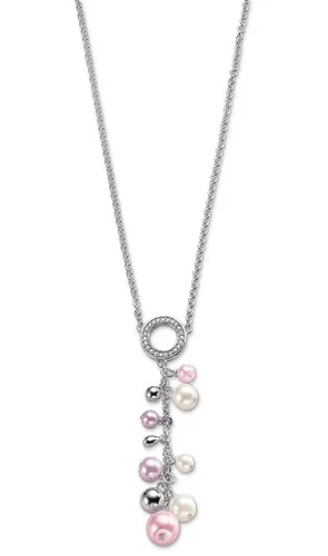 Esprit Collier Halskette Damen 925er Sterling-Silber 42cm - Elegante Halskette aus 925er Sterlingsilber mit funkelndem Zirkonia-Besatz. Perfekte Länge von 42 cm für jeden Anlass. Karabiner-Verschluss sorgt für sicheren Halt.