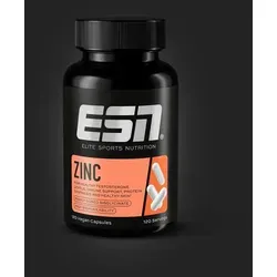 ESN Zinc - 120 Kapseln Zinkbisglycinat, vegan - Zinkpräparate mit 25 mg Zink pro Kapsel, ideal für die tägliche Versorgung, vegan und aus deutscher Produktion für höchste Qualität.