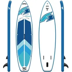 F2 Stand Up Paddle Board Ocean LTD SUP Board 11,5' Blau - 2025 Modell - Boards für Stand-Up Paddling, stabiles und aufblasbares SUP mit 3 Finnen System für optimale Anpassung an verschiedene Wasserbedingungen.