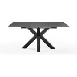 Musterring Esstisch New Atlanta mit Auszug 170/220 x 90 cm - Esstisch für stilvolle Essbereiche, erweiterbar für bis zu 8 Personen und in elegantem Schwarz gehalten.