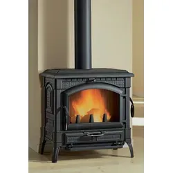 La Nordica Holzofen Isotta Evo 11,9 kW - Gusseisen Kaminofen mit Panoramatür, perfekte Zusatzheizung für Ferienwohnungen und Wochenendhäuser