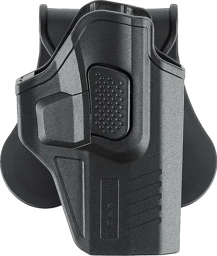 Umarex Paddle Holster Compact für Glock 17/19 - Praktisches Schnellzieh-Holster aus schlagfestem Polymer, ideal für GLOCK 19 und 17. 360° einstellbarer Ziehwinkel für individuelle Anpassung und schnelle Einsatzbereitschaft.