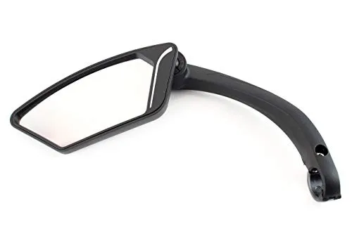 CONTEC E-View Fahrradspiegel - Fahrradspiegel mit 360° verstellbarem Kopf für optimale Sicht, Glare Edelstahllinse für 50% weniger Reflexion und robuster Nylon-Rahmen, ideal für E-Bikes und Fahrräder mit 22,2 mm Lenker.