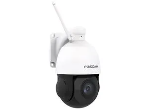 Foscam SD2X Überwachungskamera Weiss - Überwachungskamera mit 1080p Full HD, ideal für den Außenbereich, 18x optischer Zoom für detaillierte Aufnahmen und WLAN AC für flexible Installation.