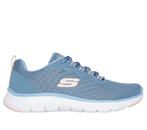SKECHERS Damen Freizeitschuhe FLEX APPEAL 5.0-NEW PATH - Sneaker mit veganem Obermaterial aus Funktionsmesh und gepolsterter Air-Cooled Memory Foam-Innensohle für ultimativen Komfort und sportlichen Stil.