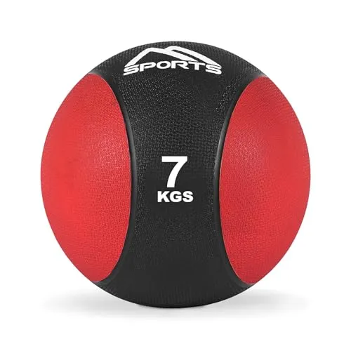 MSPORTS Medizinball 7 kg – Professionelle Studio-Qualität mit Übungsposter - Der MSPORTS Medizinball (7 kg) bietet professionelle Studio-Qualität für effektives Training zu Hause oder im Fitnessstudio. Hergestellt aus robustem Material mit rutschfester Oberfläche, ideal für vielseitige Übungen.