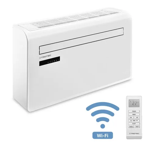 Trotec Wandklimaanlage PAC-W 2650 SH - Klimaanlage mit Heizfunktion: 4-in-1 Gerät mit Inverter-Technik – kühlt, heizt, lüftet und entfeuchtet für ganzjährigen Komfort.