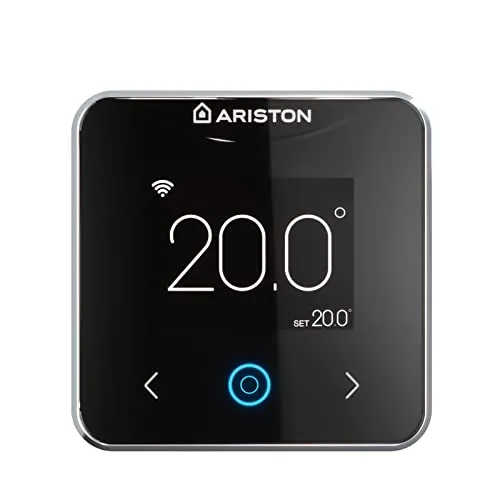 Ariston 3319126 Smart-Thermostat Wifi Cube S - Programmierbares Thermostat für Zuhause, spart bis zu 40% Heizkosten und ermöglicht die Steuerung via Ariston Net App von überall.