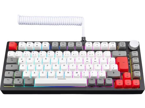 ISY IGK-6600 Gaming Tastatur, Kabelgebunden, Schwarz - Gaming Tastatur mit magnetischen Schaltern für schnelles und präzises Gaming, ideal für leidenschaftliche Gamer.