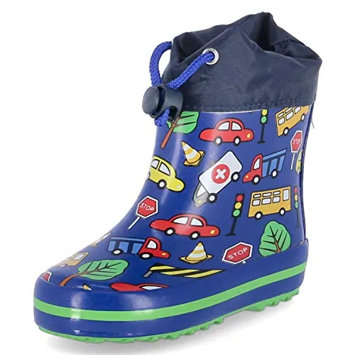 Beck Jungen Traffic Gummistiefel, Blau, 20 EU - Stiefel für Jungen, wasserdicht und ideal für regnerische Tage im Freien.