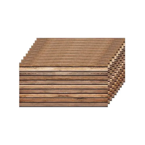 IZODEKOR 3D Wandpaneele Holzoptik - Akustikpaneele für jeden Raum - 10er-Pack Wandpaneele in hochwertiger Holzoptik, ideal für Küche, Bad und Wohnzimmer. Einfache Selbstmontage und vielseitig einsetzbar, sorgen für eine ansprechende Raumgestaltung.