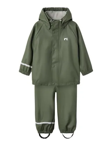 Nkndry10 Rain Set Fo Noos - Regenjacken & -mäntel für Mädchen, wasserdicht und mit praktischer Kapuze für optimalen Schutz bei jedem Wetter