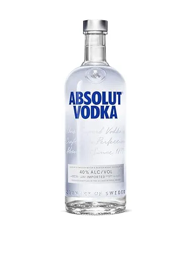Absolut Vodka Original – Premium-Vodka aus Schweden - Wodka ohne Geschmack, edel und rein, ideal für Cocktails oder als Shot. Hergestellt aus natürlichen Zutaten mit samtig-weichem Geschmack und ohne Zuckerzusatz.