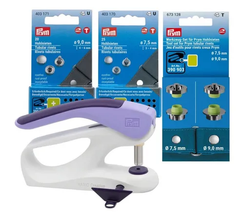 Nähwelt Flach Ösenzange - Vario Creative Tool Set zur einfachen Anwendung - Praktisches Vario Creative Tool Set mit Flach Ösenzange für Anorak Druckknöpfe. Ideal für kreative Projekte und zuverlässige Ergebnisse beim Basteln und Nähen.
