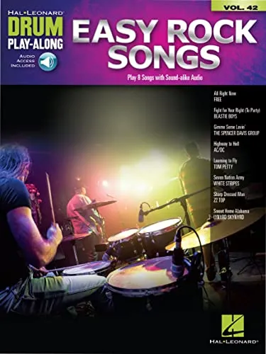 Drum Play-Along Volume 42: Easy Rock Songs (Book/Online Audio): With Downloadable Audio (Drum Play-along, 42, Band 42)