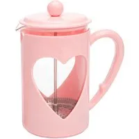 Paris Hilton Kaffeezubereiter 1L im Herzdesign - Stylische French Press im rosa Herzdesign, ideal für aromatischen Kaffee. Mit Cool-Touch-Griff und tropffreiem Ausguss für komfortable Nutzung. Perfekt für jeden Kaffeeliebhaber!