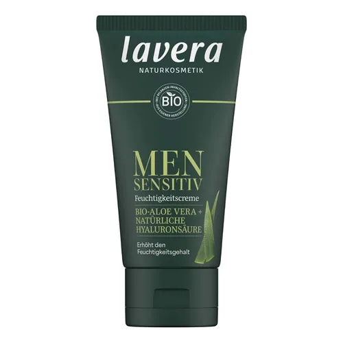 Lavera Men Feuchtigkeitscreme DE 50 ml - Intensive Feuchtigkeit für Männerhaut: Die Lavera Men Feuchtigkeitscreme mit Bio-Aloe Vera und natürlicher Hyaluronsäure zieht schnell ein und unterstützt die Pflege empfindlicher Haut. Ideal für den täglichen Gebrauch.