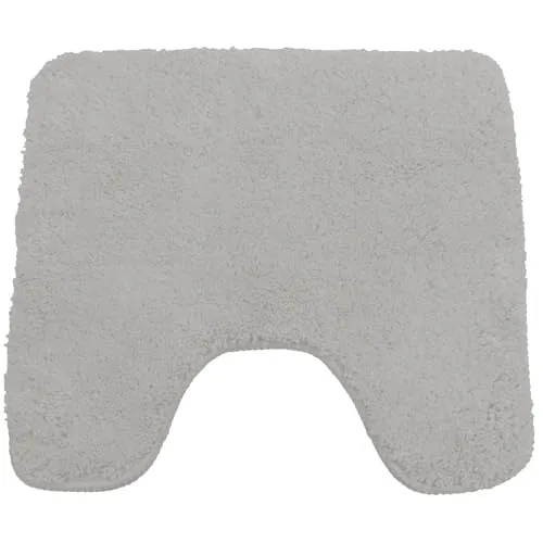NYVI WC Vorleger NYVISpa Lasalle 45x50 cm Weiß Mit Ausschnitt - Badvorleger - rutschfest, Saugfähig, Schnell Trocknend, Fußbodenheizung geeignet, Oeko-TEX, Waschbar, Weich