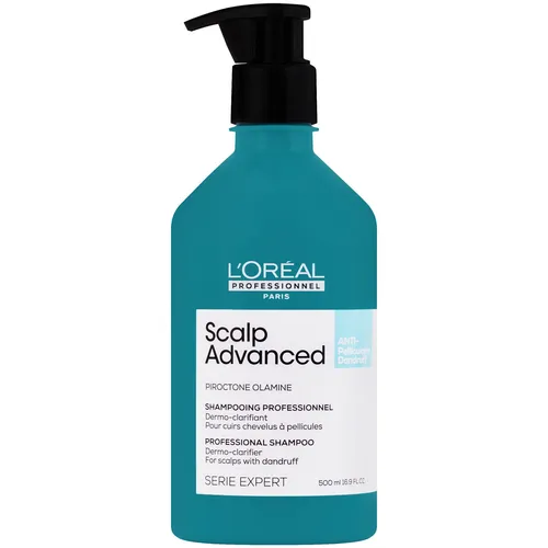 Loreal Scalp Advanced 500ml Wirksames Shampoo gegen Schuppen, Alkoholfrei