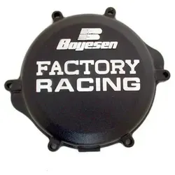 Boyesen Factory Racing Kupplungsabdeckung für Suzuki RM-Z125, schwarz - Motorradzubehör, aus hochwertigem Aluminium, leichter als das Original und mit stylischem Rennsport-Design.