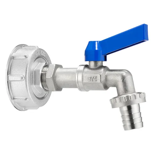 Geka Plus IBC Kugelauslauf mit Griff 3/4" S60x6 - Praktischer IBC Kugelauslauf mit ergonomischem Griff für einfaches Entleeren. Ideal für den professionellen Einsatz in der Landwirtschaft und Industrie.