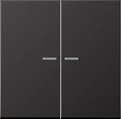 Jung AL10921STRFD KNX RF Taster 2-fach, Aluminium - Lichtschalter für Jalousien und Raumtemperaturregelung, ideal für moderne Smart Home Anwendungen mit hochwertigem Aluminium-Design.