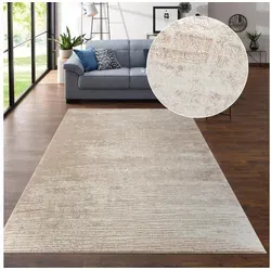affaire Teppich "Ariano" - Vintage Eleganz für Ihr Zuhause - Wohltat für die Füße mit Hoch-Tief-Struktur und Schrumpf Carving-Effekt, ideal für Wohnzimmer, Schlafzimmer und Flure.