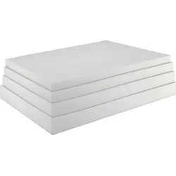 sunnypillow Schaumstoffplatte Schaumstoff Zuschnitt 60 x 200 x 1 cm RG 25/44 Topper Matratzen in vielen Größen zur Auswahl