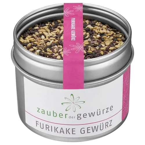 Zauber der Gewürze Furikake Gewürz - Japanisches Reisgewürz mit Sesam - KÄRUTER & GEWÜRZE: Entdecken Sie die einzigartige Furikake Gewürzmischung für Reis, Gemüse und Sushi. Mit schwarzem & weißem Sesam, Meeresalgen und Salz sorgt sie für ein besonderes Geschmackserlebnis. Ideal für kreative Gerichte!